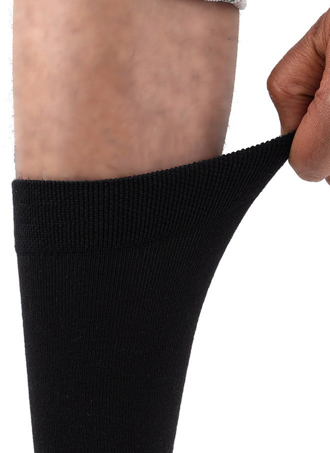 FOOTPRINTS FOOTPRINT Men 3 Pairs Anti Odour Organic Cotton Calf-Length Solid Bamboo Formal Socks - Image 5